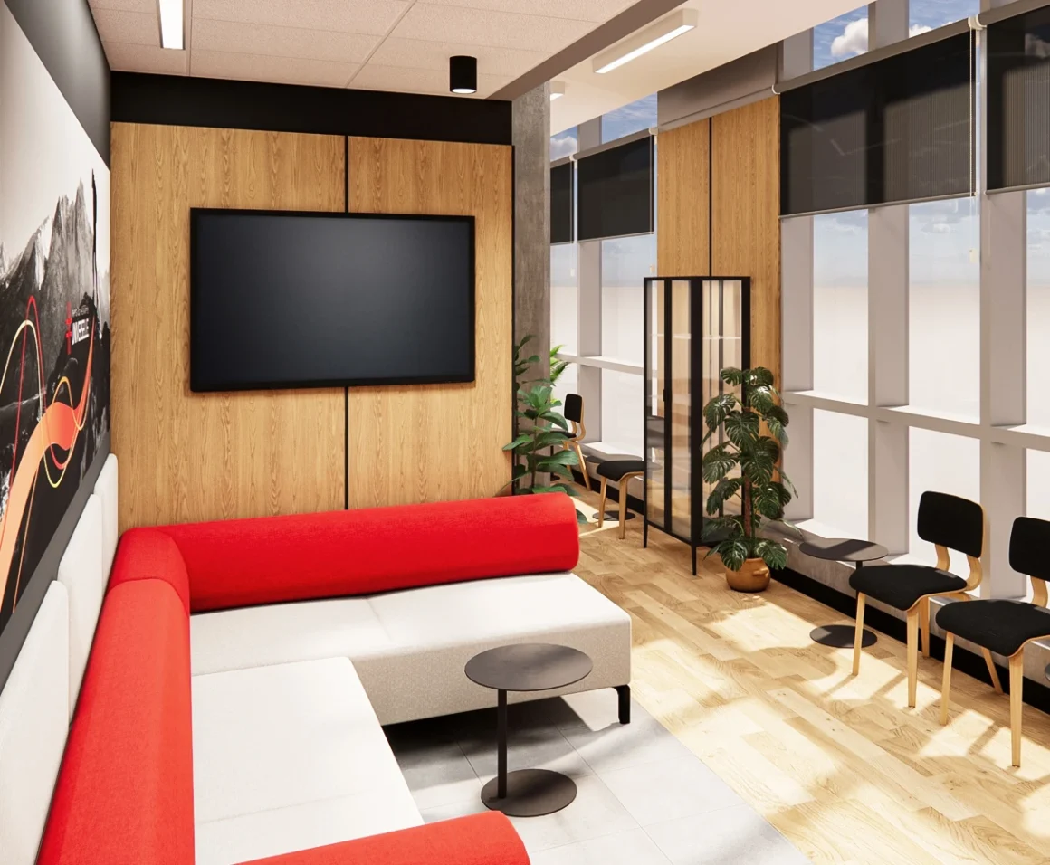 Salle d’attente-clinique physiothérapie-designer commercial DPDesigner