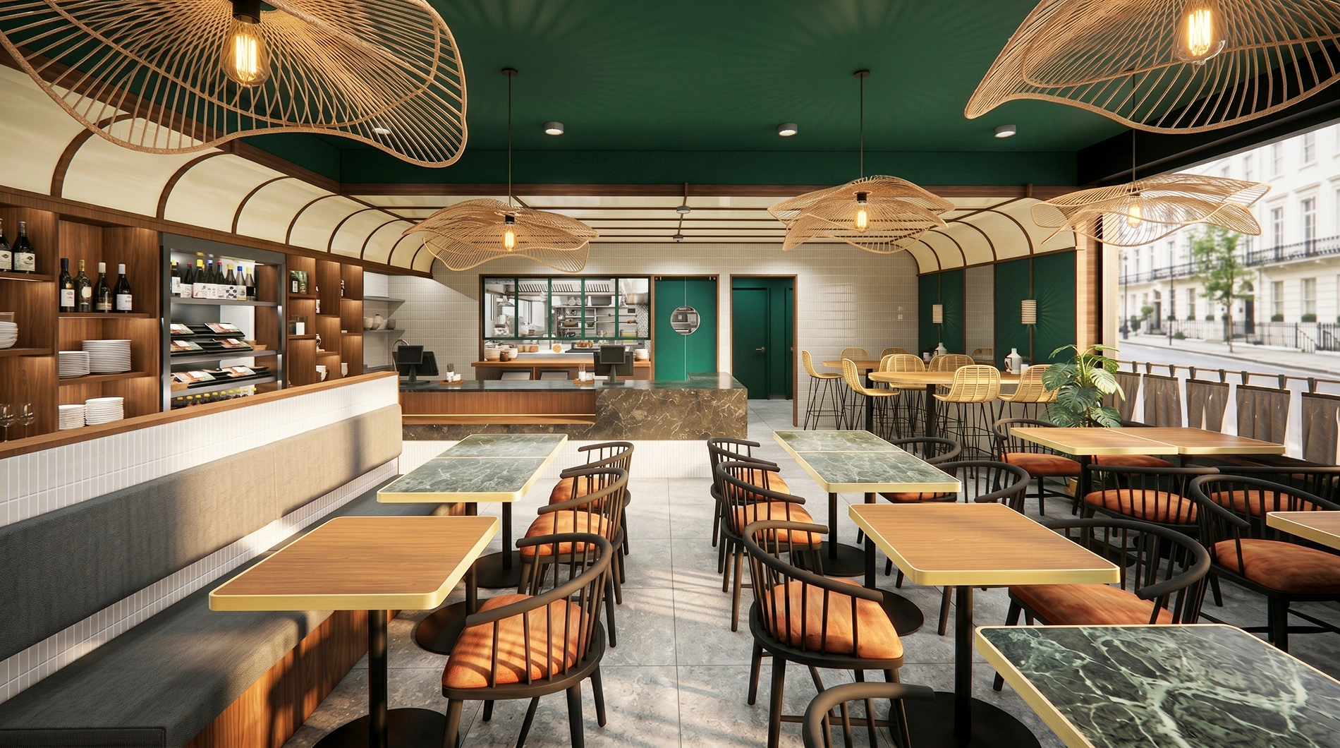Comptoir sushi saké - Design de restaurant à Montréal par Dany Perron
